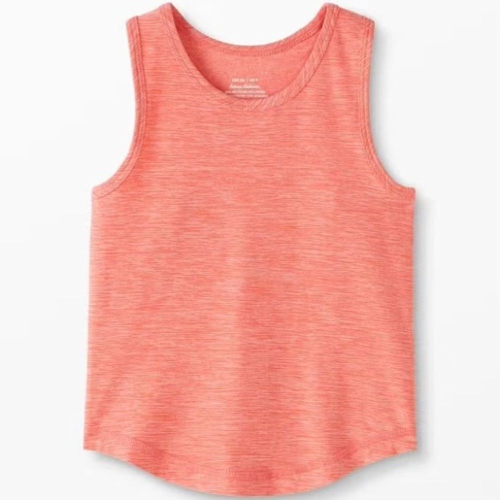 Hanna Andersson Girls Active MadeForSun Sleeveless Orange Airy Tank Top. 12.